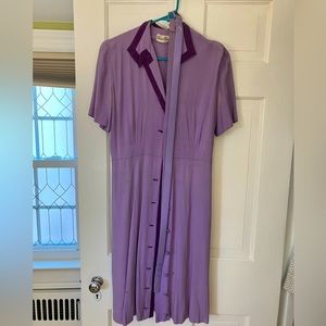 Vintage 1930s lavender dress